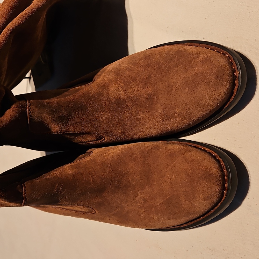 Born Cotto Brown Suede Knee-high Boots - Picture 2 of 12